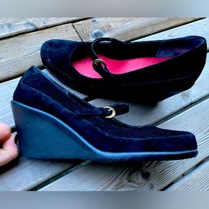 Aerosoles Suede Mary Jane Wedges - image 1